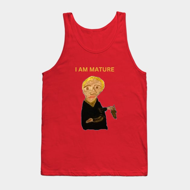 weird funny mature person oil painting Tank Top by Wiwis1